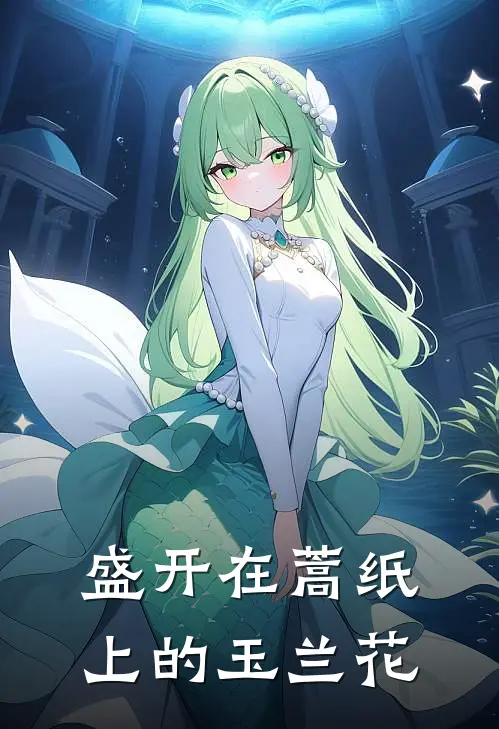 盛开在蒿纸上的玉兰花